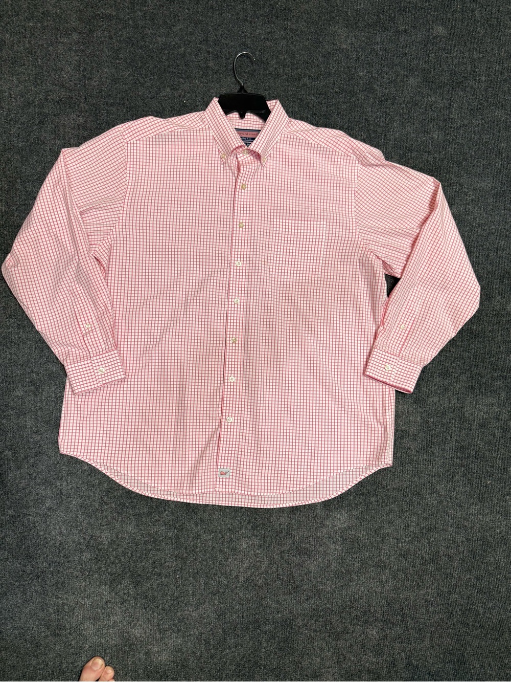 Vineyard Vines Mens XL Murray Shirt Pink Check Plaid 100% Cotton Button Down